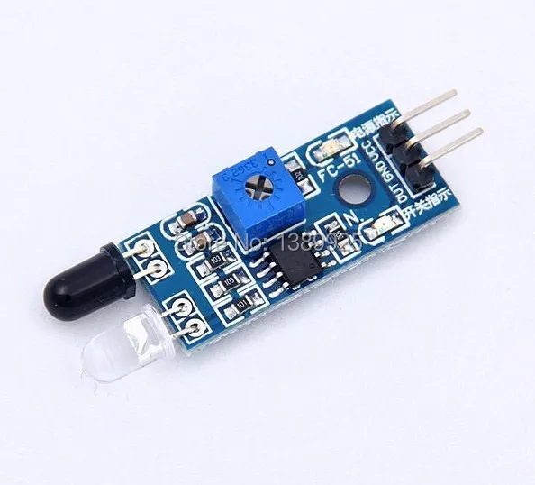 Free Shipping 10pcs/Lot Hot Sale Avoid IR Infrared Obstacle Smart Car Reflection Photoelectric Sensor Module | Электронные