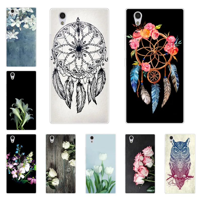 

lenovo P70 P70T Case,Silicon Popular flowers Painting Soft TPU Back Cover for lenovo P70-A P70-T Protect Phone cases shell