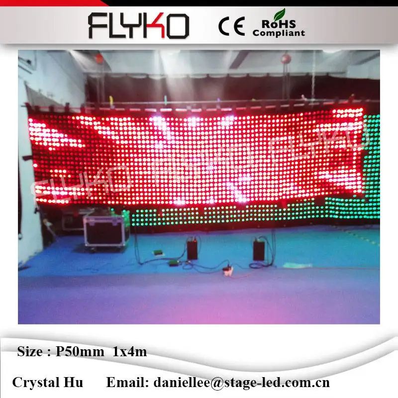 

LED Video Curtain Star Cloth Matrix Backdrop RGB3in1 P5cm 4x1m