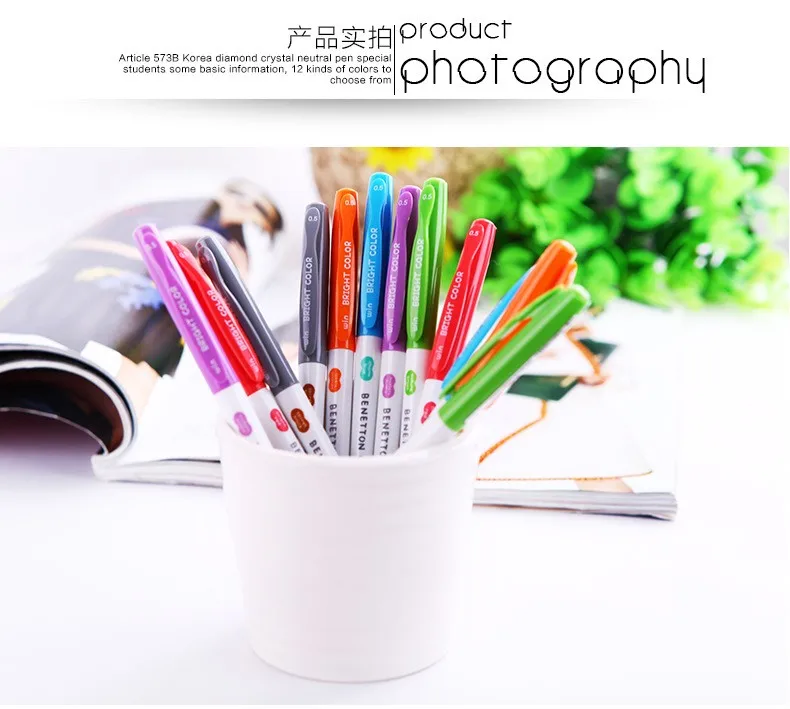 GREENHOW 6 шт./лот 0,5 мм милые карамельный Цвет гелевая ручка Производитель ручка для школы офиса питания 0233