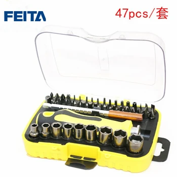Feita 47ピースドライバーセットキット家庭用多機能のためのdiy、電話、携帯電話タブレットpc電気メンテナンス修復ツール