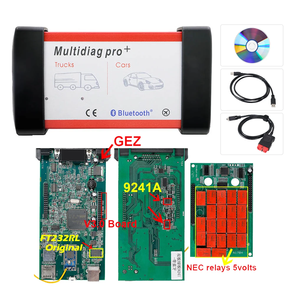 Multidiag pro с OBD2 bluetooth TCS PRO CDP pro Plus R3 keygen код ридер OBDII OBD2 диагностический инструмент для автомобиля/грузовика