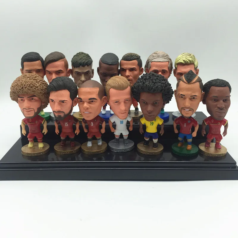 

Soccerwe Soccer Cartoon Star Doll Pogba De Jong Ronaldo Mbappe Hazard Neymar Sneijder Figurines Children Christmas Gift Toy