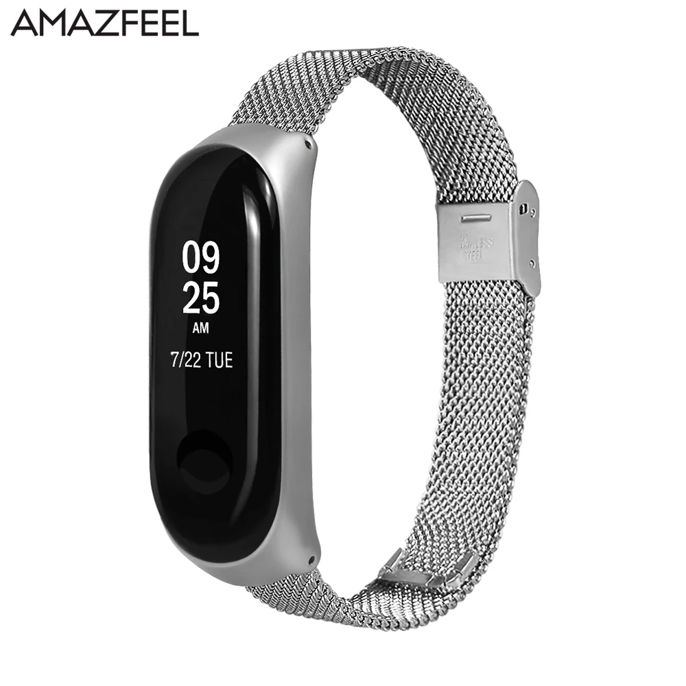 

Stainless Steel Mi Band 3 Strap Metal for Xiaomi Mi Band 3 Bracelet Mi Band 2 Wrist Strap MiBand 3 Accessories Free Screen Film