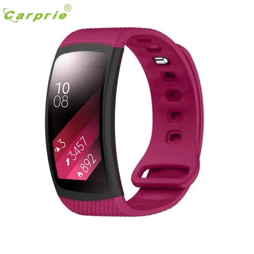 Роскошные Силиконовые часы замена ремешок для Samsung Gear Fit 2 SM R360 застежка PG9 Прямая