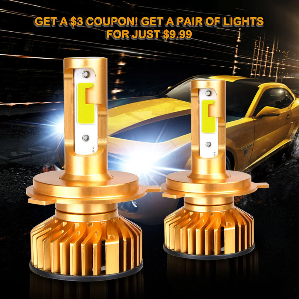 Aceersun 2 шт. F2 автомобиля H4 светодиодный фар H1 H7 H11 9005 9006 HB3/4 72W фары для 8000LM