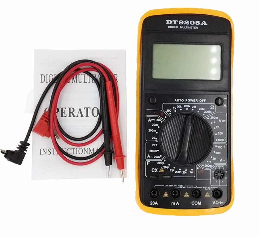 Professional multimeter LCD Display Electric Handheld Tester Digital