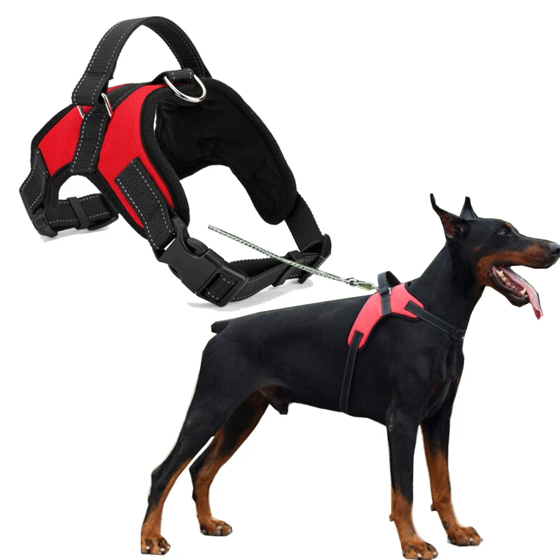 Luxury Saddle Type Large Dog Pet Harness Soft Adjustable Professional