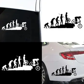 

Funny Car Sticker Human Evolution MTB Bike Car Vehicle Reflective Decals Sticker Decoration Vinyl Decal Scratchproof waterproof