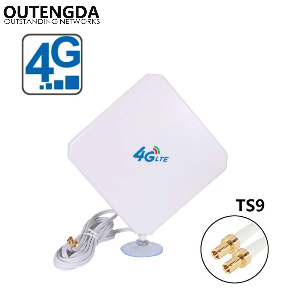 

35dBi 4G Antenna TS9 Connector External Indoor WIFI Signal Amplifier ANT for Huawei E589E392 ZTE MF61MF62 aircard 753s754s760s