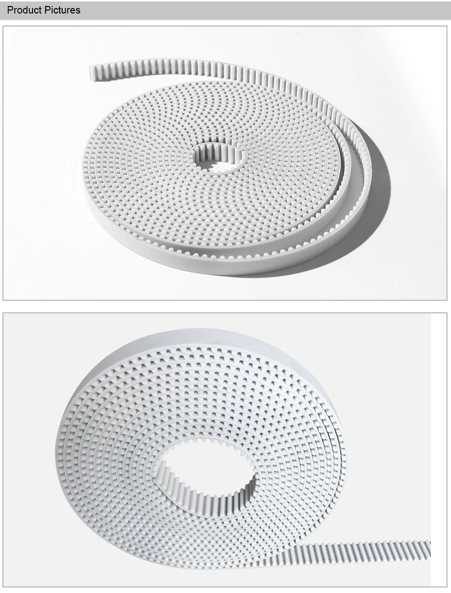 com núcleo de aço, HTD, branco, HTD,