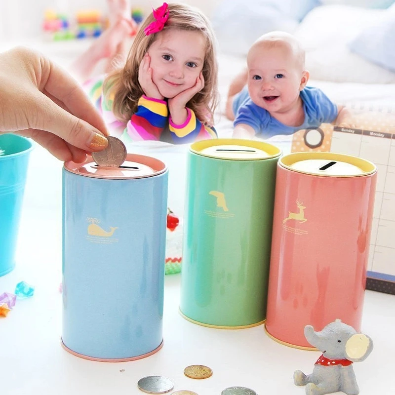 

Money Saving Box Metal Piggy Bank Animal Tin Coin Cash Storage Case Kid Toys Tirelire Alcancia