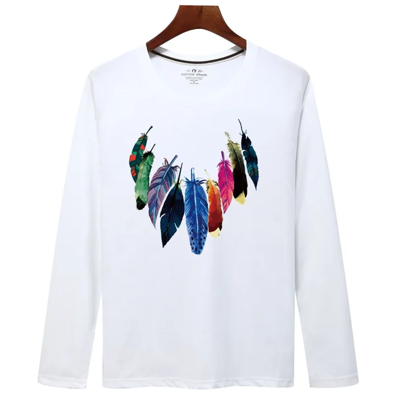 

Fashion Women Ladies Loose Casual Long Sleeve T-Shirt Cotton Fashion Plus Size S-4XL 5XL Men Women Slim Tops T-Shirt