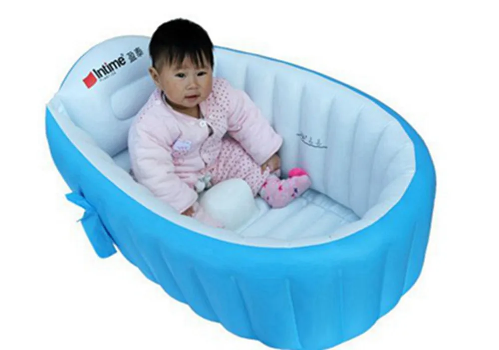 Надувной бассейн kiddieTub портативные Детские ванны детский детская раковина 96x60x30