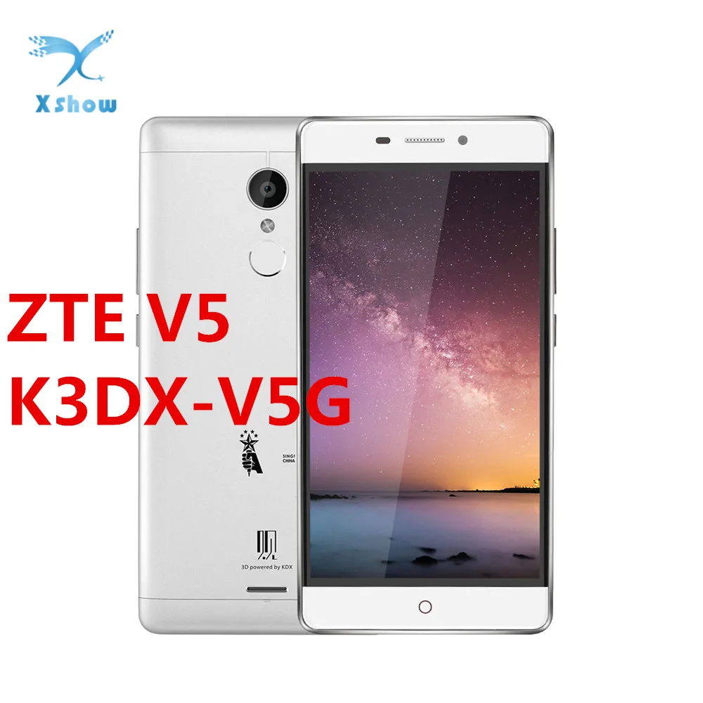 3D сотовый телефон nakey Eye ZTE V5 экран 5 дюйма 3000 мАч Android 5.1.1 3 Гб ОЗУ 32 ПЗУ сканер