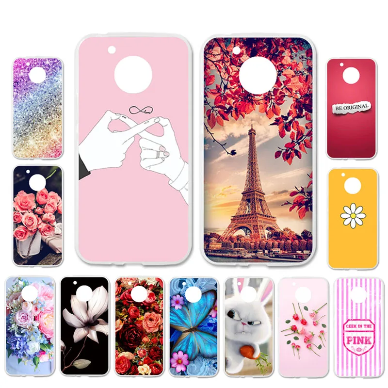 

Ojeleye DIY Patterned Silicon Case For Moto E4 Plus Case Soft TPU Cartoon Phone Cover For Moto E4 Covers Bags Anti-knock Shell