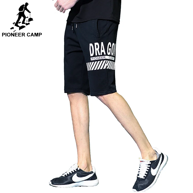 Пионерский лагерь, летние повседневные шорты, Мужская брендовая одежда с буквенным принтом, мужские Модные шорты высокого качества, черные, зеленые, ADK701049