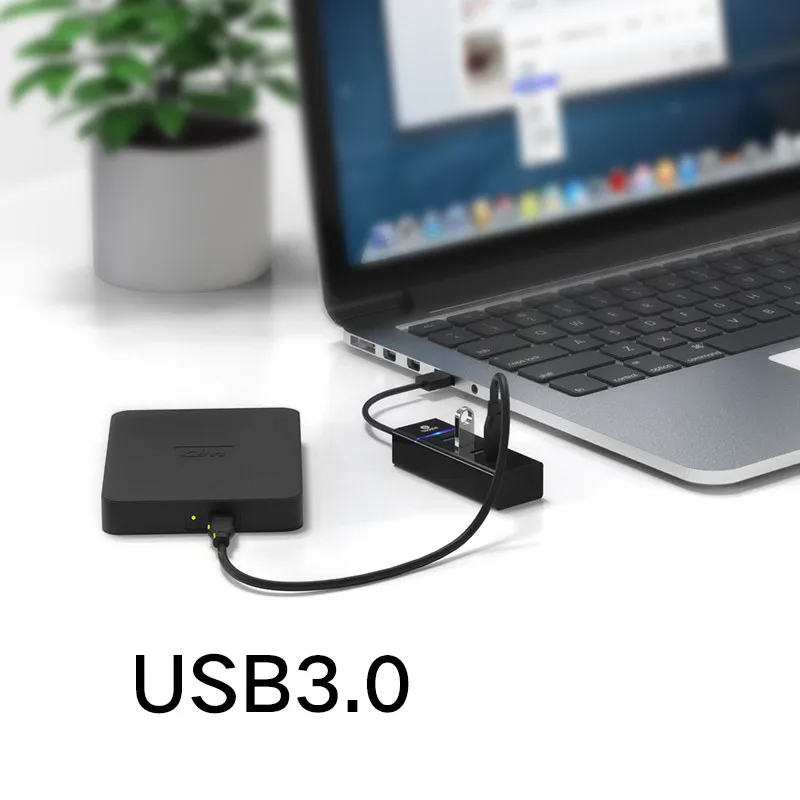 Biaze usb-хаб, мульти USB 3,0, разветвитель, док-станция, 4 порта, несколько usb-портов, расширитель для ноутбука, ПК, компьютера, высокоскоростной концентратор OTG USB 3,0