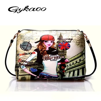 

Gykaeo Women Small Bag 2020 Winter Newest Girls Cartoon Printing Casual Shoulder Bags for Women Messenger Bag Bolsa Feminina Bag