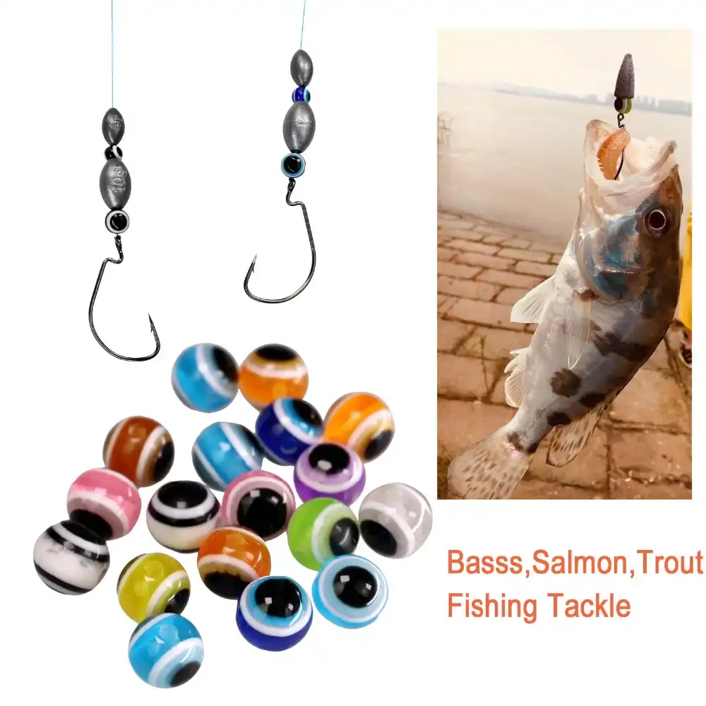 Texas Rig Beads Carolina Rigging Fishing Accessories 6mm 8mm 10mm 12mm