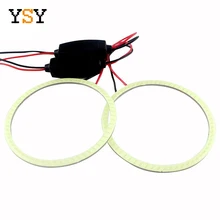 COB Angel Eye 2 штуки(1 пара) Авто Halo кольца 110 мм 12 В 24 В фара 81SMD автомобиль angel eyes мотоцикл 9-30 в белый красный желтый синий