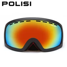 POLISI Winter Men Women Snowboard Skate Ski Goggles UV Protection Anti Fog Snowmobile Motocross Goggles Skiing