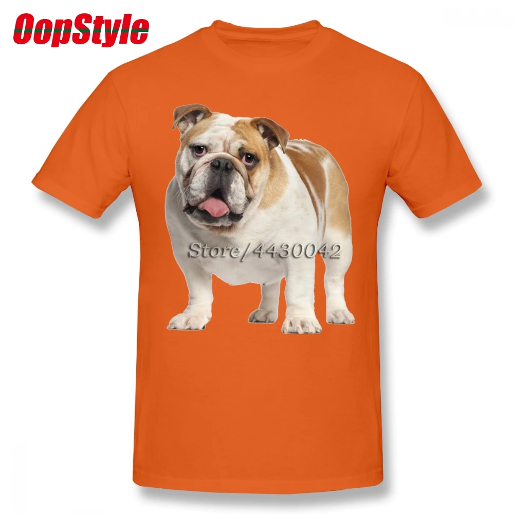 3D English Bulldog T shirt For Men Dropshipping Summer Short Sleeve