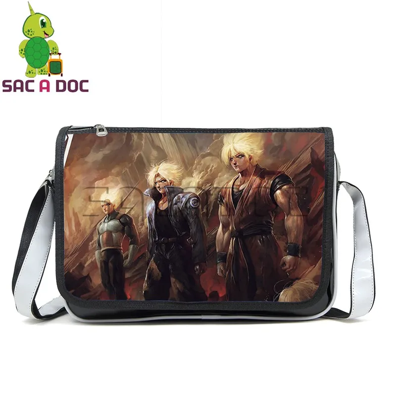 

Anime Dragon Ball Super Saiyan The Unberakable Wall Messenger Bag Mens Pu Leather Crossbody Shoulder Bags Small Handbags