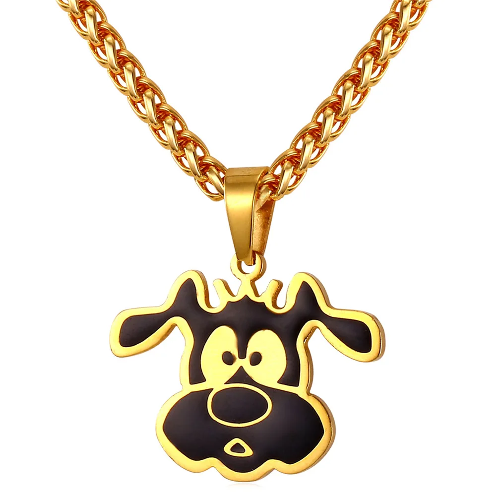 Buy Women Cute Dog Pendant Necklace Enamel Animal Dog