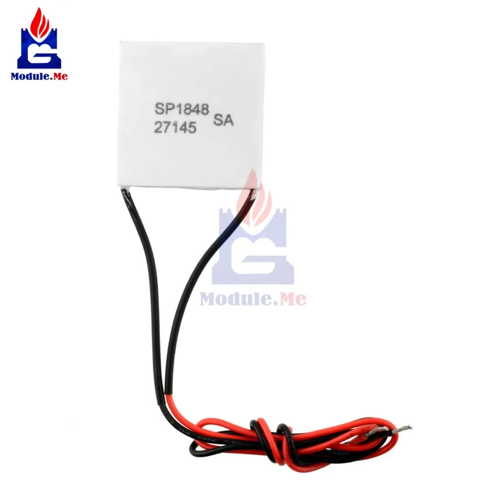 

TEC1-27145 SP1848 40x40mm Semiconductor Thermoelectric Heatsink Cooler Peltier Plate Module for Power Generation