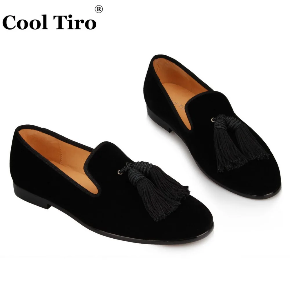 Tassel Men Loafers black velvet (5)