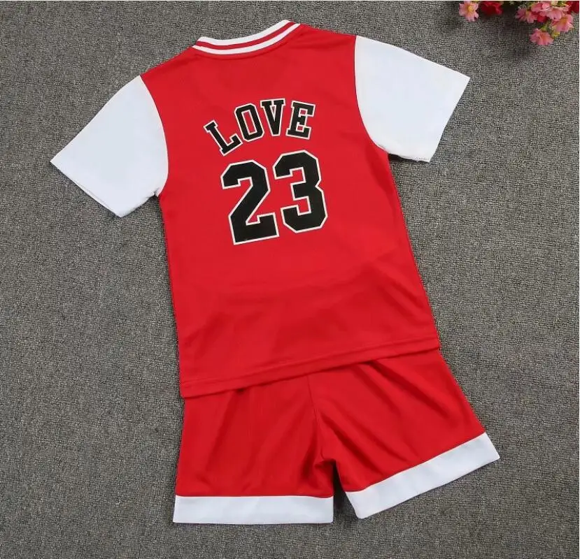 Майки для баскетбола для мальчиков и девочек LOVE 23 детские спортивные костюмы баскетбольные майки Спортивный тренировочный костюм баскетбольная одежда