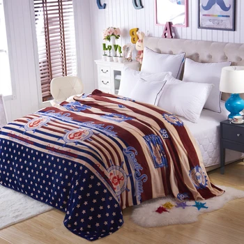 

New warm blanket Soft Blanket on bed cartoon Coral Fleece Warm Throw Blankets travel blanket without label 3 sizes for choose