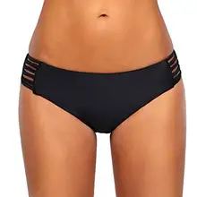 Женские Сексуальные Плавки бикини с ремешками, плавки, однотонные шорты, танкини, купальный костюм