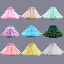 Hot Selling Multi Color Petticoat For Wedding Dress Women Underskirt Tulle Short Under Dress In Stock