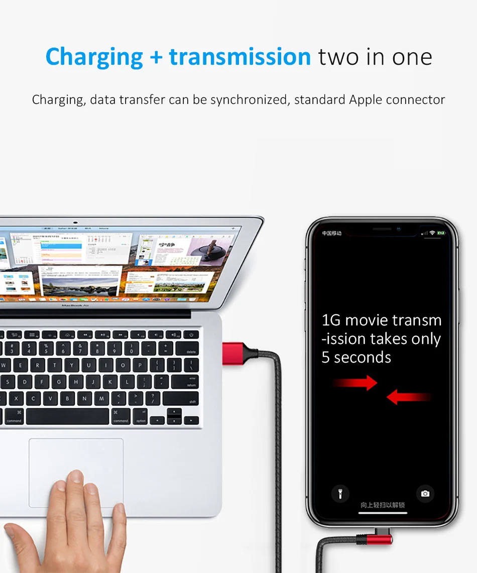 TPE Lighting Charger Cord 8 Pin Phone Fast Charging&Sync For iPhone X 8 7 6 5 Plus Charge Cables For iPad Mini IOS 8 9 10 (8)