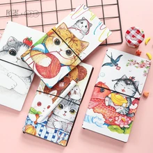 24 стиля японский креативный милый кавайный Кот мультфильм DIY блокнот из искусственной кожи для путешествий дневник планировщик дня подарки