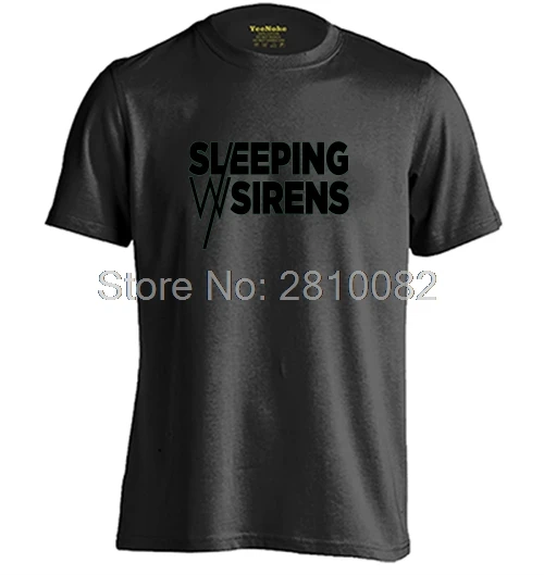 Sleeping With Sirens Mens &amp Womens fashion style o-neck T shirt | Мужская одежда