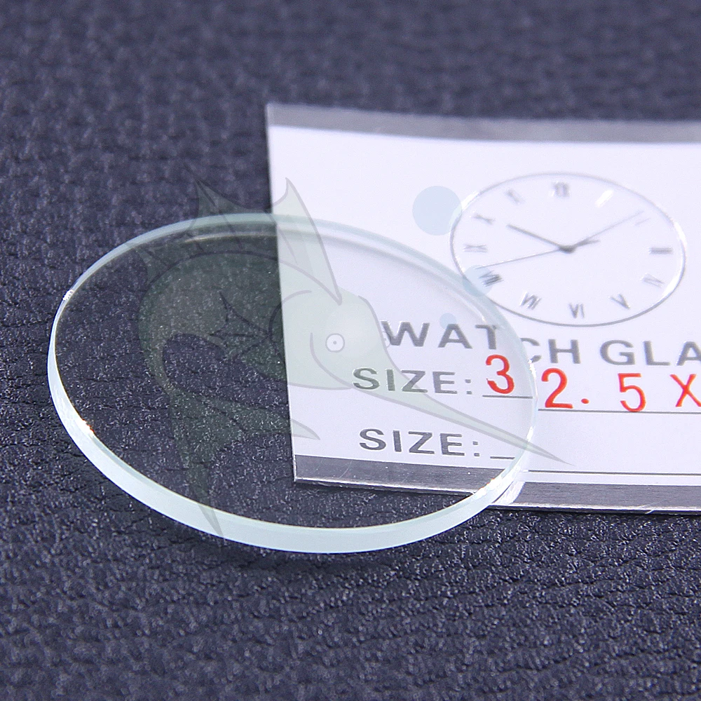 2 шт./лот, круглые плоские часы, стекло толщиной 2 мм, 26 мм~ 35,5 мм, минеральное стекло, запасные части
