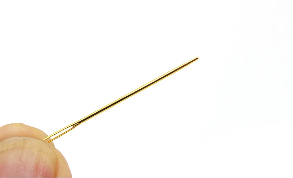 Sewing Needles Gold Plated Stainless Steel 10 Pcs// 1bag 4 Size Home Cross Stitch