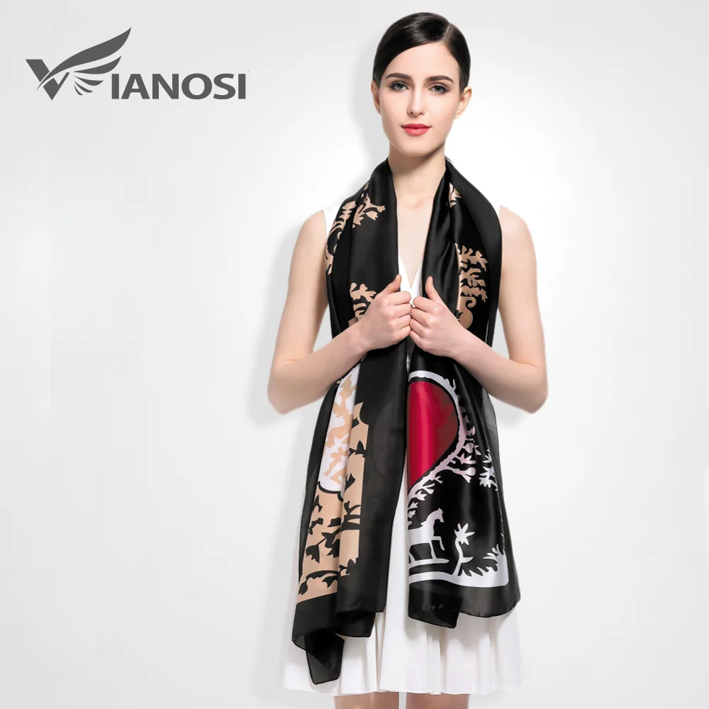 Buy [VIANOSI] 2016 Silk Scarf Women Fashion Designer