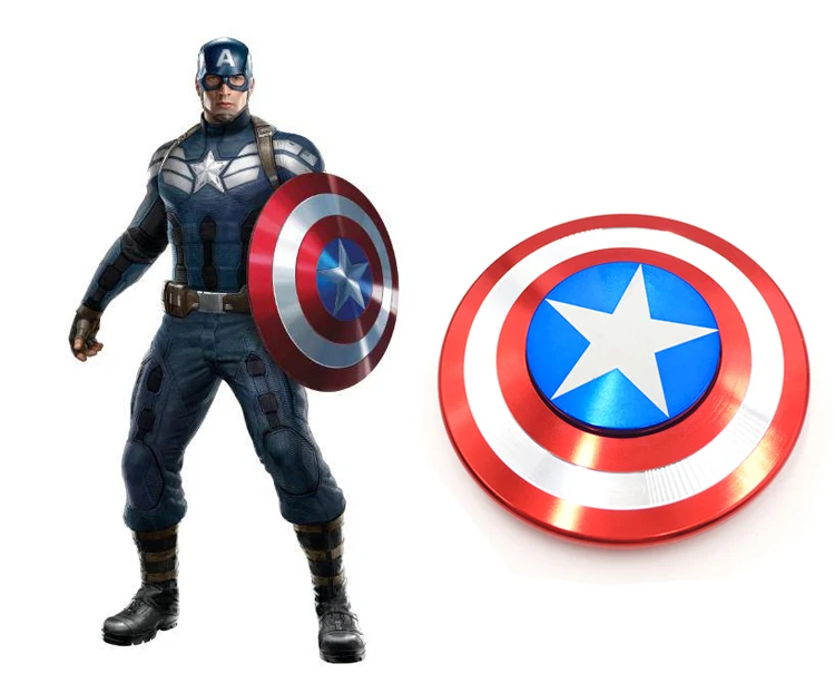 

4 styles Captain of the United States Fidget Toy Hand Spinner Metal Finger Stress hand Spinner Toys For Christmas gifts