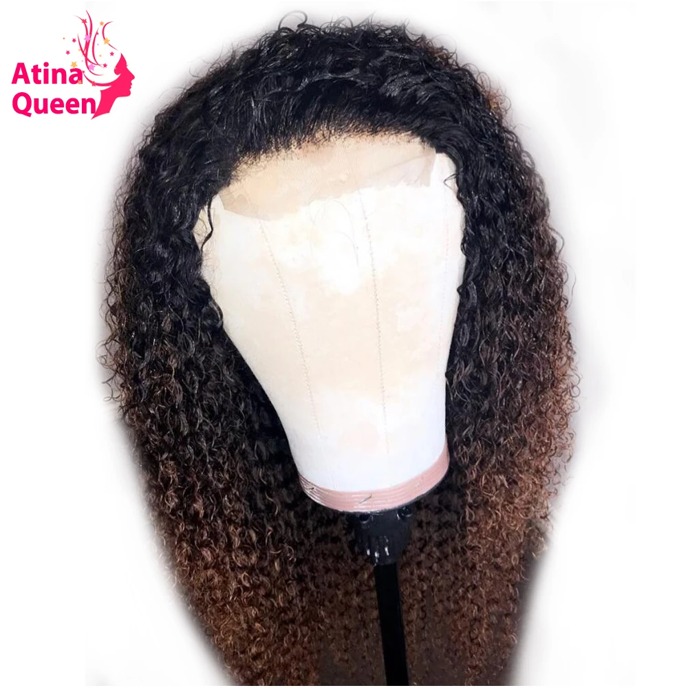 

Water Wave 13x6 Deep Part Ombre 1B Black Honey Blonde Lace Front Human Hair Wigs PrePlucked With Baby Hair 130% Brazilian Remy