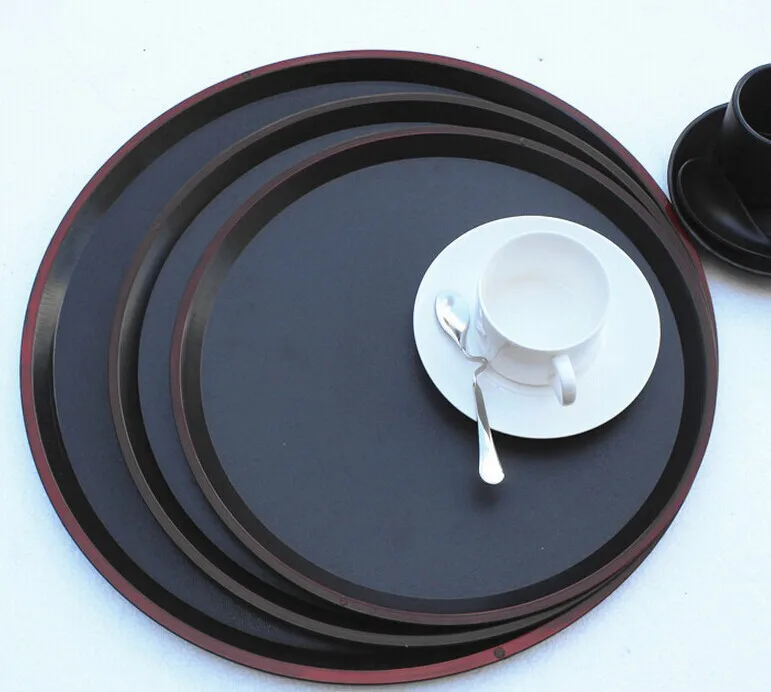 Tray Plastics Round Plate Tea tray Food tray Rooms disk Restaurant tray