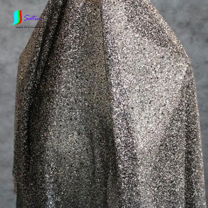 

Weighty Gradient Black Bronzing Sparkle Gold Sequin Fabric Show Dress Fashion Wedding Dress Cloth 1meter/lot S0135M