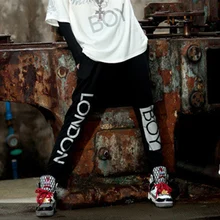 Новые женские шаровары для улицы и досуга с принтом больших букв, индивидуальные спортивные хип-хоп брюки для уличных танцев, женские спортивные штаны для бега