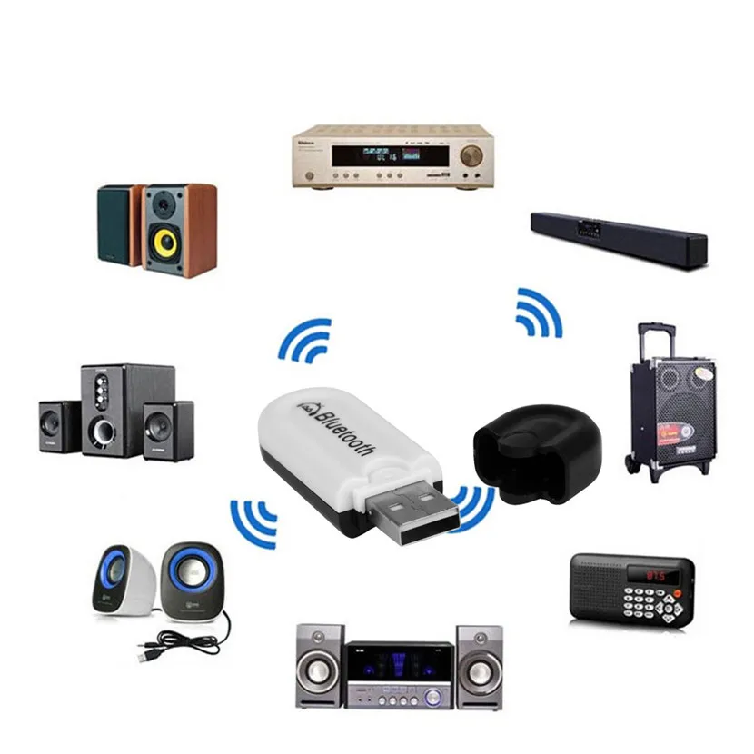  USB Wireless Handsfree Bluetooth Audio Music Receiver Adapter for iPhone/for Samsung Galaxy Note 7 