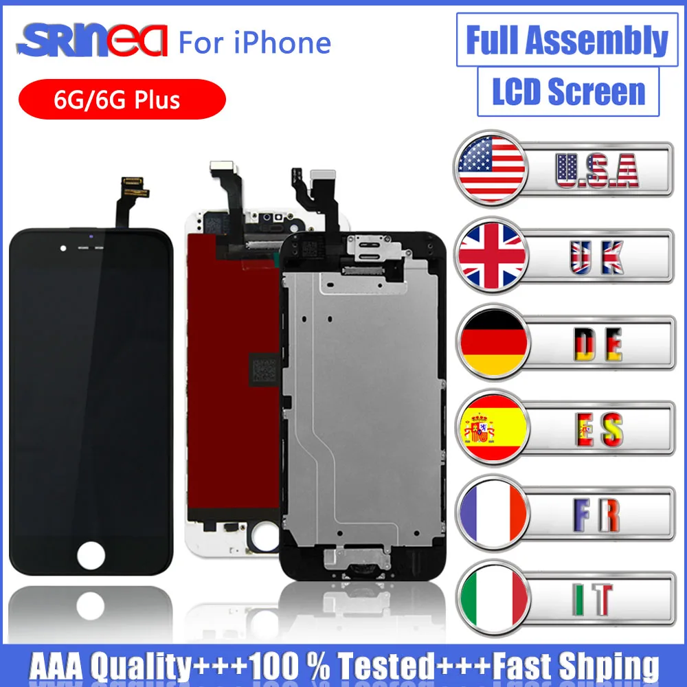 

Replacement LCD For iPhone 6 Plus LCD Screen Display Touch Digitizer Full Assembly Set i Phone 6G Screen AAA Quality 6Plus 6P