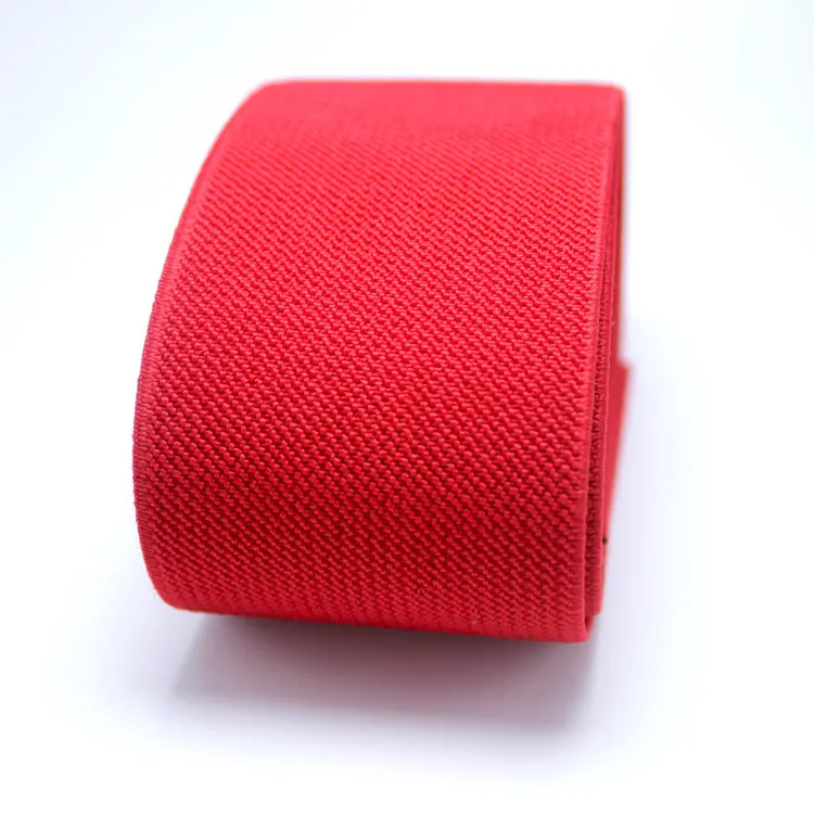 5 см в ширину, высокое качество, прочные штаны, юбка, пояс, цветная эластичная лента/саржевая эластичная лента, латексная эластичная лента, резинка - Цвет: red