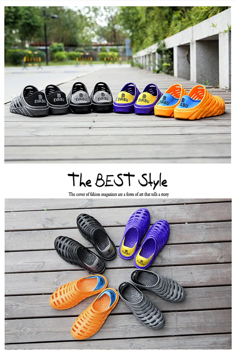 1 (10)Sandals Mesh Shoes Men Breathable Beach Slippers Sport Water Socks Hollow Aqua Wading Shoes Chaussure Homme